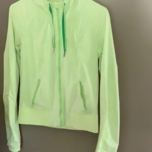 lululemon Neon Lime Hooded ZIP Jacket